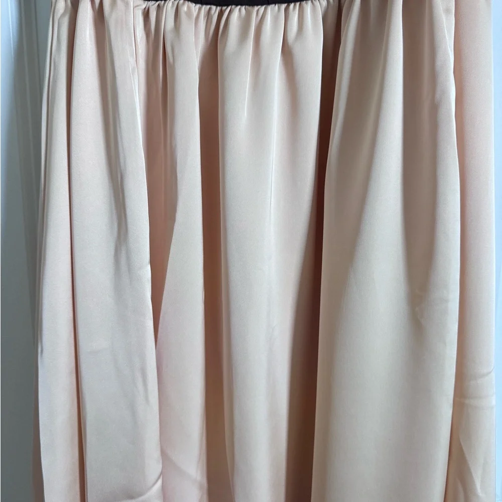 NWT WeWoreWhat Ruffle Corset Maxi Dress in Chestnut & Blush - Picture 6 of 7